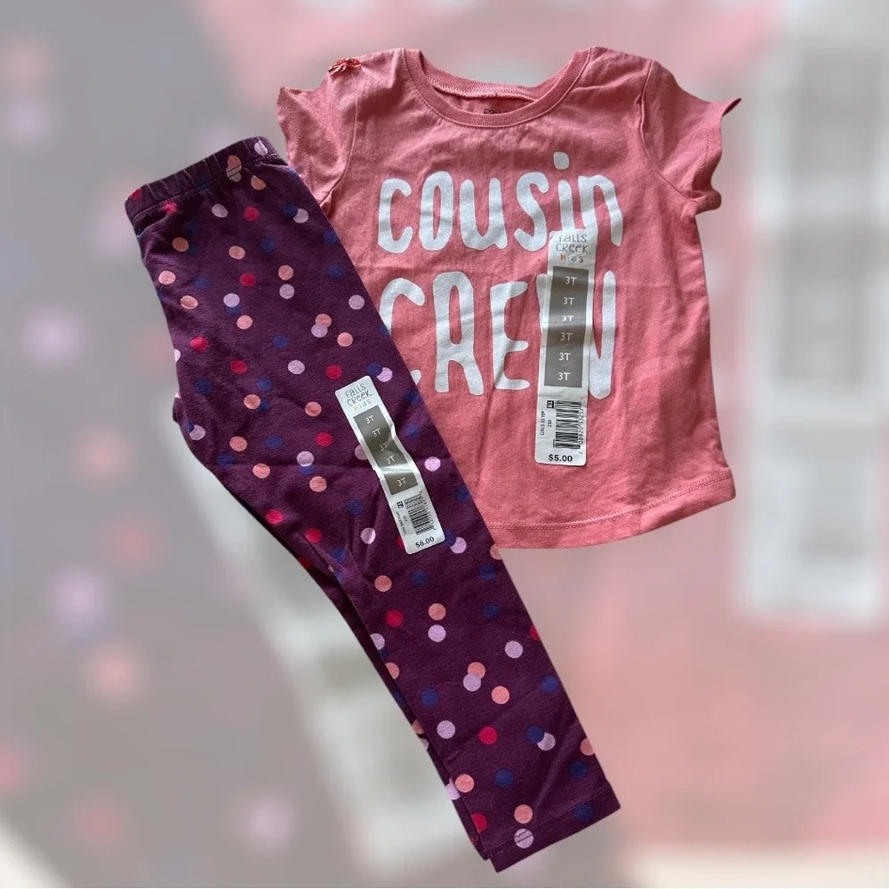Cousin Crew Outfit 3T NWT
